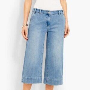 Denim Talbots Wide Leg Cropped Jean (NWT)